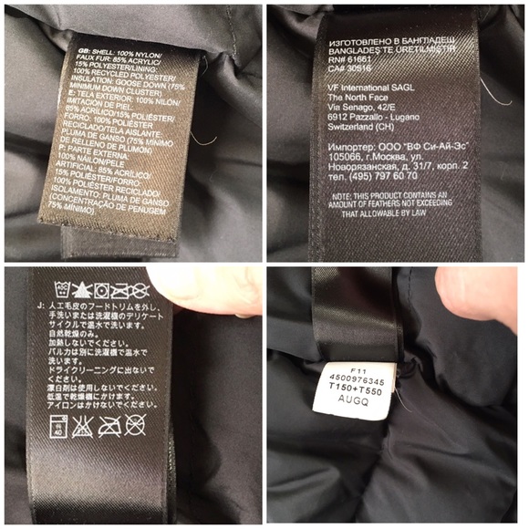 THE NORTH FACE Women’s Grey Down Jacket Small - Picture 13 of 16